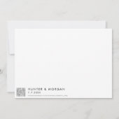 Alexandria Virginia Karte Moderne Hochzeit (Rückseite)