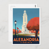 Alexandria Virginia Masonic Memorial Art Postkarte (Vorne/Hinten)
