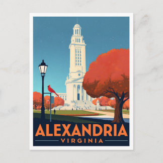 Alexandria Virginia Masonic Memorial Art Postkarte