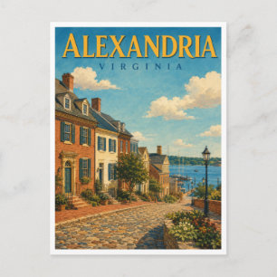Alexandria Virginia Old Town GeoSaga Postkarte