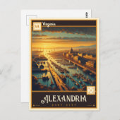 Alexandria, Virginia | Vintage Postkarte (Vorne/Hinten)