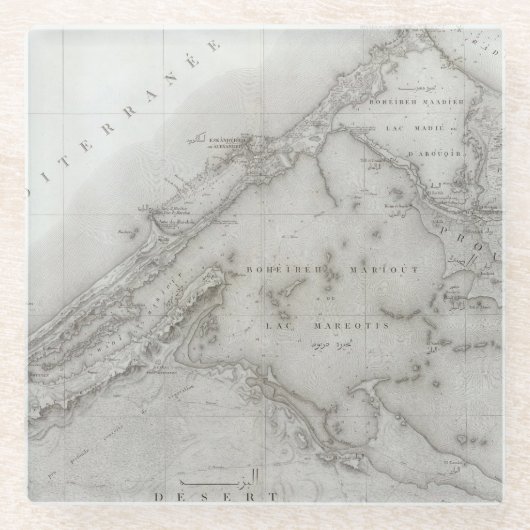 Alexandrie, Ägypten Glasuntersetzer (Vorderseite)