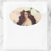 Alexandrina Victoria Ovaler Aufkleber (Tasche)