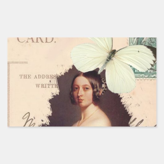 Alexandrina Victoria Rechteckiger Aufkleber (Vorderseite)