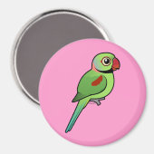 Alexandrine Parakeet Magnet (Vorderseite/Rückseite)