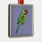 AlexandrineParakeet Ornament Aus Metall (Rechts)
