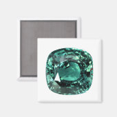 Alexandrit-Edelstein Magnet (Vorderseite/Rückseite)