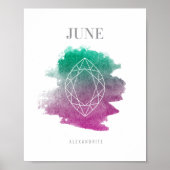 Alexandrite Birthstone Poster (Vorne)