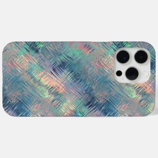 Alexandrite Blue Glassy Texture Case-Mate iPhone Hülle (Rückseite (Horizontal))