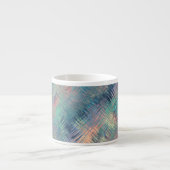 Alexandrite Blue Glassy Texture Espressotasse (Vorderseite)