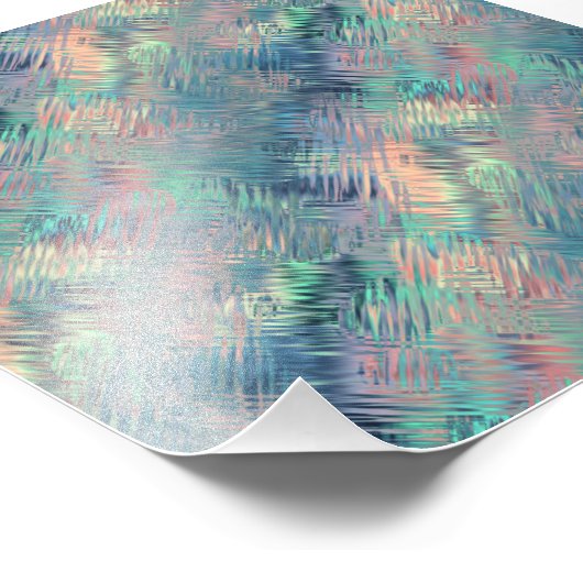 Alexandrite Blue Glassy Texture Fotodruck (Ecke)