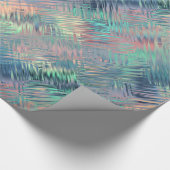 Alexandrite Blue Glassy Texture Geschenkpapier (Ecke)