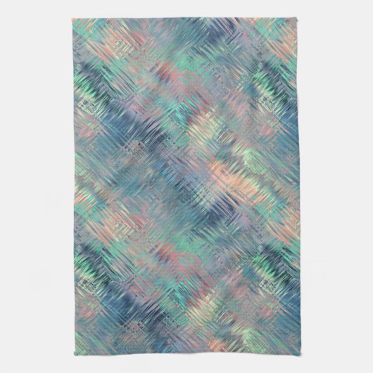 Alexandrite Blue Glassy Texture Geschirrtuch (Vertikal)