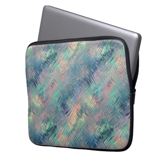 Alexandrite Blue Glassy Texture Laptopschutzhülle (Vorderseite Links)