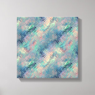 Alexandrite Blue Glassy Texture Leinwanddruck