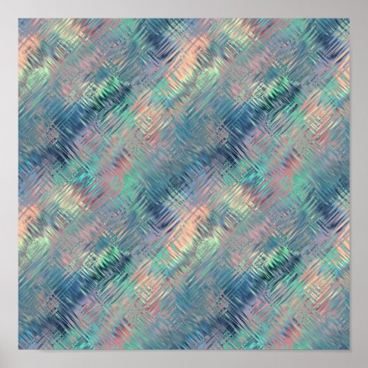 Alexandrite Blue Glassy Texture Poster (Vorne)