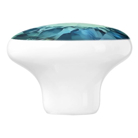 Alexandrite Crystal Pattern Keramikknauf (Seitenansicht)