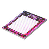 Alexandrite Gemstone Lined Personalisiert Notizblock (Rotiert)