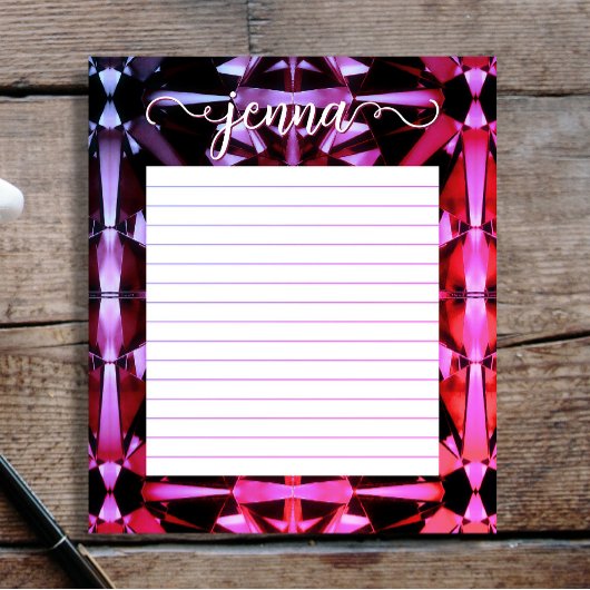 Alexandrite Gemstone Lined Personalisiert Notizblock