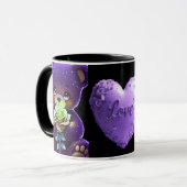 AlexDizaine Enchanted Purple Bears Coffee Mug  Tasse (Vorderseite Links)
