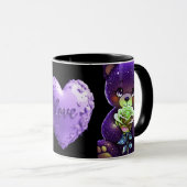 AlexDizaine Enchanted Purple Bears Coffee Mug  Tasse (VorderseiteRechts)