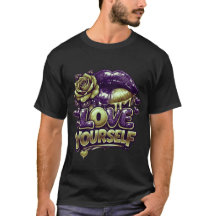 AlexDizaine "Liebe Dich Selbst" Grafik-T-Shirt