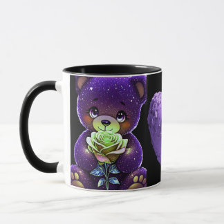 AlexDizaine Verzauberte Lila Bären Kaffeetasse