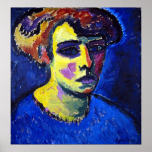 Alexej von Jawlensky Frauenkopf (Kopf einer Frau) Poster