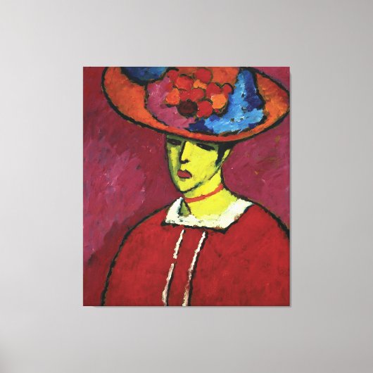 Alexej von Jawlensky, Schokko mit Tellerhut Leinwanddruck (Vorderseite)