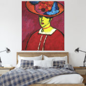 Alexej von Jawlensky, Schokko mit Tellerhut Leinwanddruck (Insitu (Schlafzimmer))