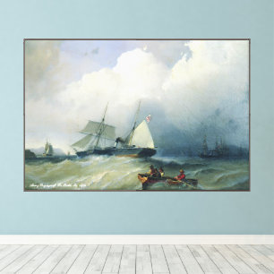 Alexey Bogolyuboff. Die Ostsee. 1880er Jahre. Leinwanddruck