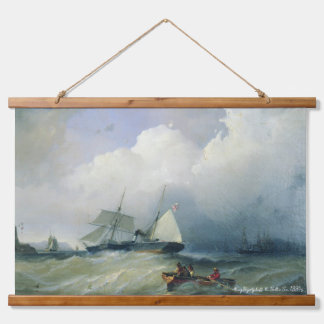 Alexey Bogolyuboff. The Baltic Sea. 1880s. Wandteppich Mit Holzrahmen