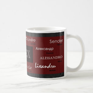 Alexinternationale NamensTasse Kaffeetasse