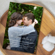 Alexis Black and White Elegante Moderne Hochzeit