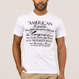 Alexis de Tocqueville-Zitat: Amerikas Lebenszeit T-Shirt