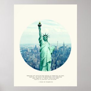 Alexis de Tocqueville Zitat Poster