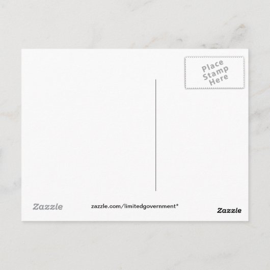 Alexis de Tocqueville Zitat Postkarte (Rückseite)