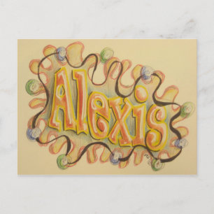 Alexis - Namenskarte Postkarte