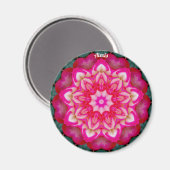 ALEXIS ~ PERSONALISIERTE ROSE FRAKTAL ~ MAGNET (Vorderseite/Rückseite)