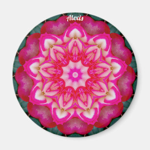 ALEXIS ~ PERSONALISIERTE ROSE FRAKTAL ~ MAGNET