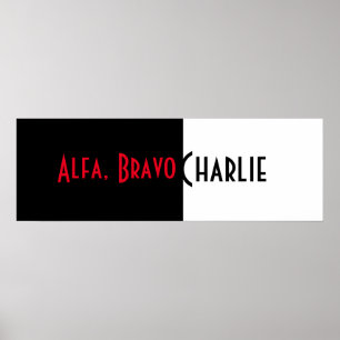 Alfa, Bravo Charlie Poster
