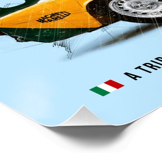 Alfa Giulia 1300 Tribute Poster (Ecke)