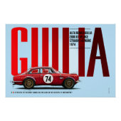 Alfa Giulia 2000 Tribute Poster (Vorderseite)