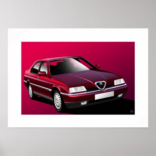 Alfa Romeo 164 Poster (Vorne)