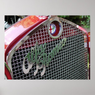 Alfa Romeo 1750 Roadster 1929 Poster