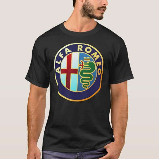 Alfa Romeo - Classic Car Logos Classic T-Shirt (Vorderseite)
