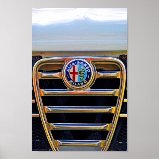 Alfa Romeo Milano Classic Sportwagen Poster (Vorne)