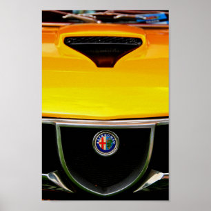 Alfa Romeo Montreal Classic Sportwagen Poster