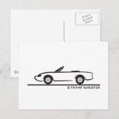 Alfa Romeo Spider Duetto Postkarte (Vorne/Hinten)