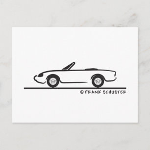 Alfa Romeo Spider Duetto Postkarte